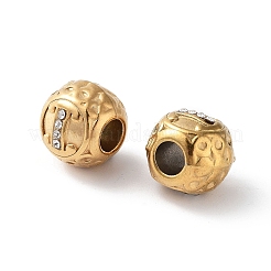 Ionenplattierung (IP) 304 Edelstahl Strass europäischen Perlen&nbsp;STAS-A092-10I-G