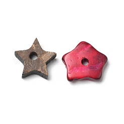 Perles d'étoiles de noix de coco naturelles teintes&nbsp;COCB-G002-01