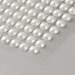 Акриловые наклейки с искусственным жемчугом&nbsp;STIC-WH20006-03C