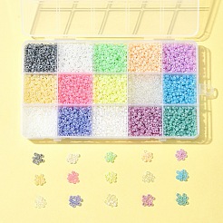 225 г 15-х цветных стеклянных бусин&nbsp;SEED-FS0001-35