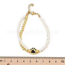 Bracelets en laiton multi-brins&nbsp;BJEW-M056-09G-04