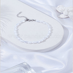 1шт АБС пластиковый искусственный жемчуг браслеты из бисера для женщин&nbsp;BJEW-LP0005-03