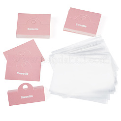 100 Stück faltbare Display-Kopfkarten aus Papier mit Blumendruck&nbsp;CDIS-TA0001-46C