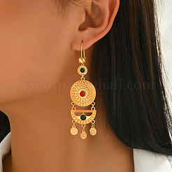 Плоские круглые серьги-кольца из сплава&nbsp;HY5125