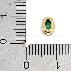 Cabochons en zircon cubique pavés de laiton&nbsp;CU-CBA30E8-04G-07