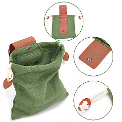 2 borsa portautensili pieghevole in tela e pelle PU da 2 colori&nbsp;ABAG-GF0001-13B