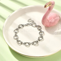 Не тускнеющий браслет из звеньев цепи из нержавеющей стали 304&nbsp;BJEW-TA00334-02