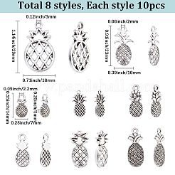 80 шт. 8 стиля подвески из сплава в тибетском стиле&nbsp;TIBEP-SC0003-25