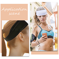 6 шт. 6-цветная широкая повязка на голову для спорта&nbsp;AJEW-CN0005-07B