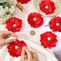 Полиэстер и сплав и акрил и АБС цветочные украшения аксессуары&nbsp;DIY-WH0588-78A