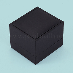 Шкатулки для хранения одного кольца из искусственной кожи&nbsp;CON-WH20010-02D