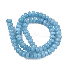 Tinti bianco naturale perle di giada fili&nbsp;X-GG-CBA9281-A17-5x8mm