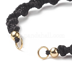 2 pièces 2 bracelets tressés en cordon de polyester de style&nbsp;AJEW-JB01144-01