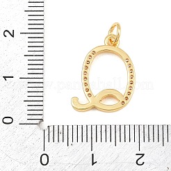 Messing micro pave klare zirkonia anhänger&nbsp;CU-CBA7939-01Q-G
