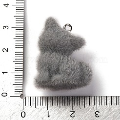 Флокированные подвески из непрозрачной смолы&nbsp;RESI-Z029-01P-03