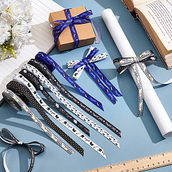 7 рулон 7-цветной полиэстеровой репсовой ленты с принтом «Поздравления»&nbsp;OCOR-PH0004-39