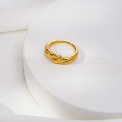 Anelli da dito in acciaio inossidabile 304 wave per donna&nbsp;JT8172-3