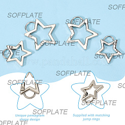 8шт 2 стиля пружинные кольца из цинкового сплава&nbsp;FIND-SP0003-83P