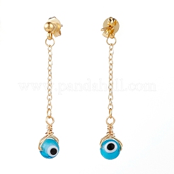 Boucles d'oreilles pendantes en acier inoxydable 304&nbsp;EJEW-JE04444-04