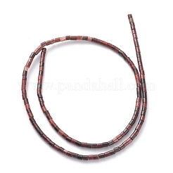 Fili di perline di occhio di tigre rosso naturale tinti e riscaldati&nbsp;G-H255-05