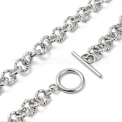 Anlaufgeschützte Rolo-Kette aus 304 Edelstahl&nbsp;NJEW-K249-02P