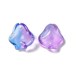 Прозрачный лак окрашенные стеклянные подвески&nbsp;GLAA-E038-01