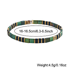Bracelets extensibles vintage en perles de verre pour femmes&nbsp;LS-NP6673-3