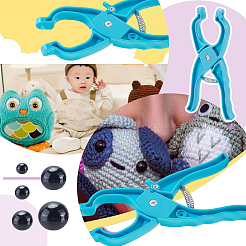 Мини-комплекты защитных глаз из черного стекла&nbsp;DOLL-HY0001-03