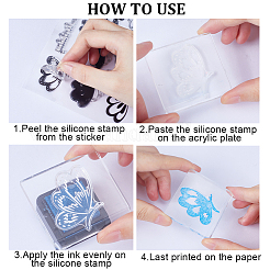 Tampons en silicone transparent&nbsp;DIY-WH0504-59
