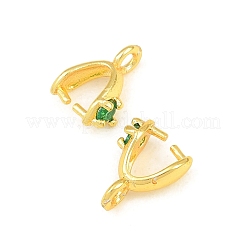 Micro ottone aprono il cestino cubico di zirconio e il pizzico&nbsp;X-KK-G557-44G