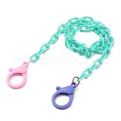 Poignées de sac de chaînes de câble opaques en acrylique&nbsp;AJEW-BA00055