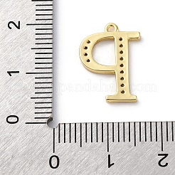 Colgante de circonio cúbico micro pavé de latón chapado en cremallera&nbsp;KK-H449-76G-18