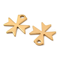 Placcatura ionica (ip) ciondoli in acciaio inossidabile 304&nbsp;STAS-C043-49G-01
