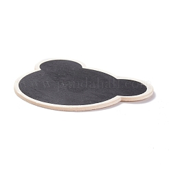 Ours en bois mini panneaux de tableau&nbsp;AJEW-M035-05