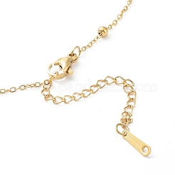 Ионное покрытие(ip) 304 нержавеющая сталь кулон сердцебиение ожерелье&nbsp;NJEW-K252-05G