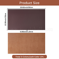 3 pièce de tissu en cuir PVC bicolore&nbsp;FIND-CL0002-33