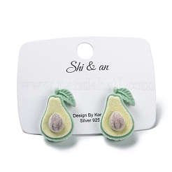 Серьги-гвоздики с флокированным бархатом&nbsp;EJEW-G284-05