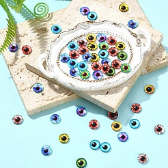 Cabochon in vetro con fondo piatto&nbsp;GGLA-YW0002-10mm-02A