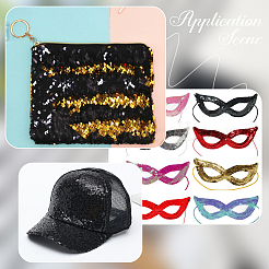 1 рулон ПВХ-бусины с пайетками&nbsp;DIY-SP0005-27A