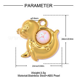 Anhänger aus Edelstahl 304&nbsp;STAS-OY017-19G