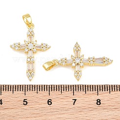 Pendentifs en laiton zircon cubique transparent&nbsp;CU-CBA9AB3-16G