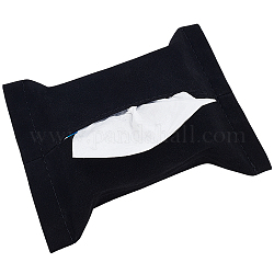 Коробки ткани искусственной кожи gorgecraft, многофункциональная крышка коробки для салфеток, чёрные, 26x18x1.1 см