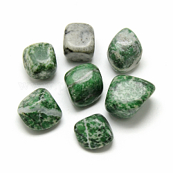 Perline di gemme di giada naturale, pietra burrattata, pepite, Senza Buco / undrilled, 20~25x16~26x8~20mm