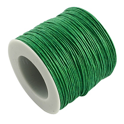Cavi filo in cotone cerato, verde, 1mm, circa 100 yard / roll (300 piedi / roll)