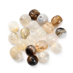 20 pz perline di calcedonio marino naturale, pietra burrattata, pepite, 8~19x8~12x4~8mm, Foro: 0.8 mm