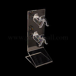 Acryl Brillengestell Riser Displayständer, Sonnenbrillenhalter, zwei stufen, Transparent, 7x6.1x19.5 cm