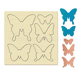 Wood Cutting Dies, with Steel, for DIY Scrapbooking/Photo Album, Decorative Embossing DIY Paper Card, Butterfly Pattern, 15x15cm