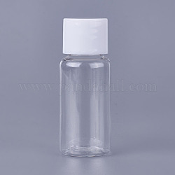 Runde schulter flüssigkeitsflaschen aus kunststoff, Mehrwegflaschen, Transparent, 6.2 cm, Kapazität: 15 ml