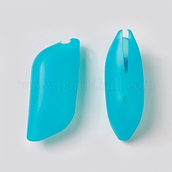 Étui portable en silicone pour brosse à dents, turquoise foncé, 60x26x19mm