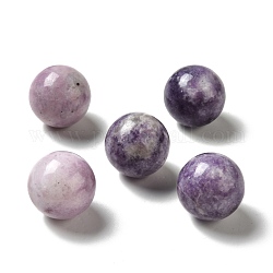 Natürliche lila Jade Perlen, kein Loch / ungekratzt, Runde, 25~25.5 mm